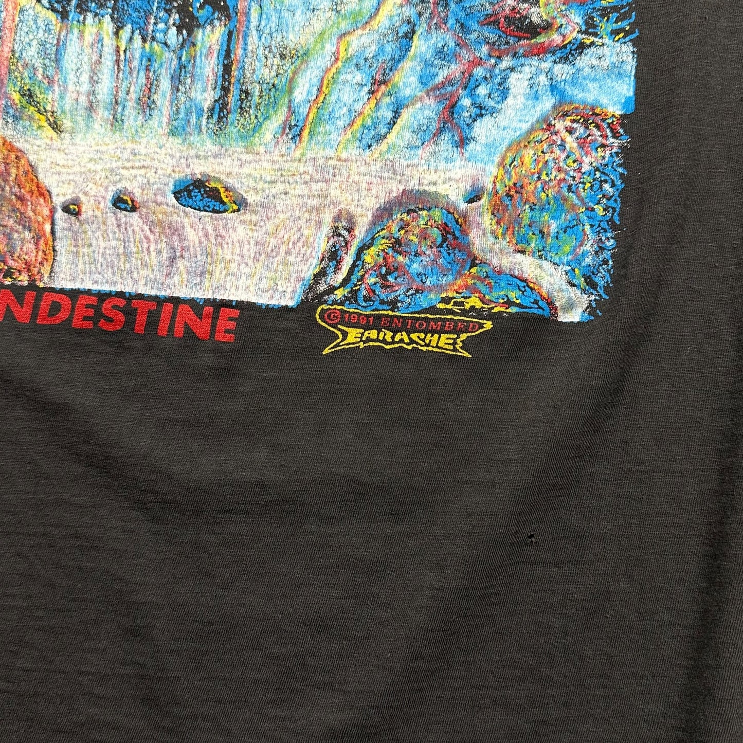 1991 Vintage Entombed "Clandestine" Shirt