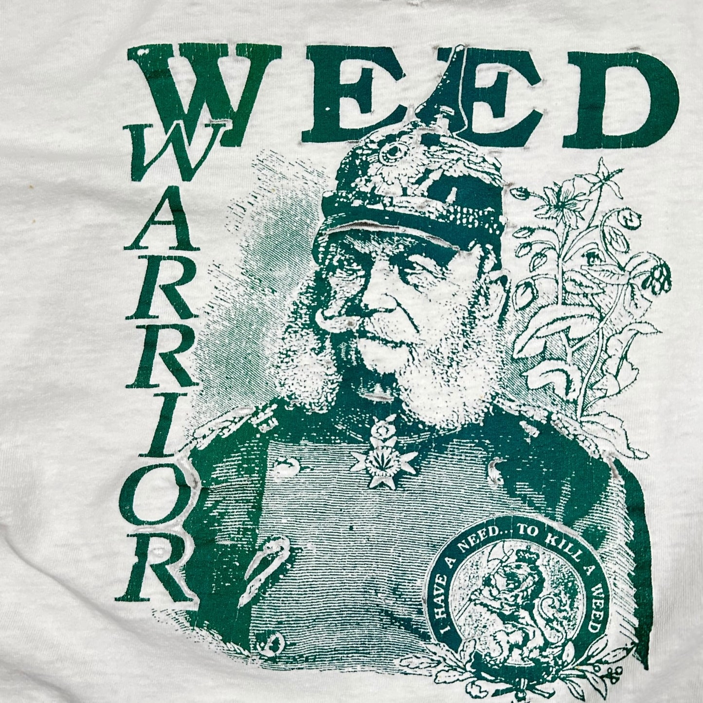 1990s Vintage Weed Warrior Shirt