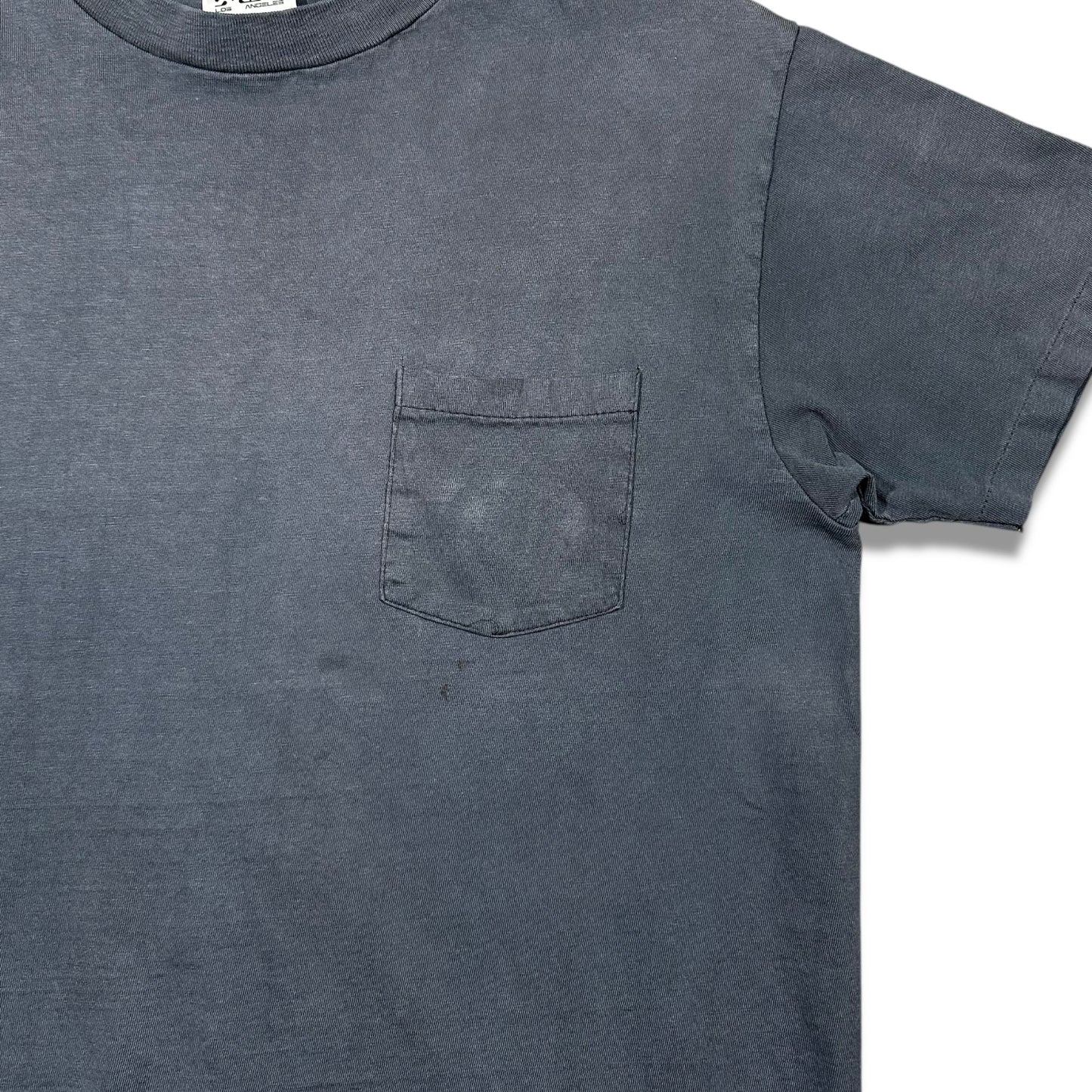 Smudge Vintage Blank Tee All Black Pocket SS1