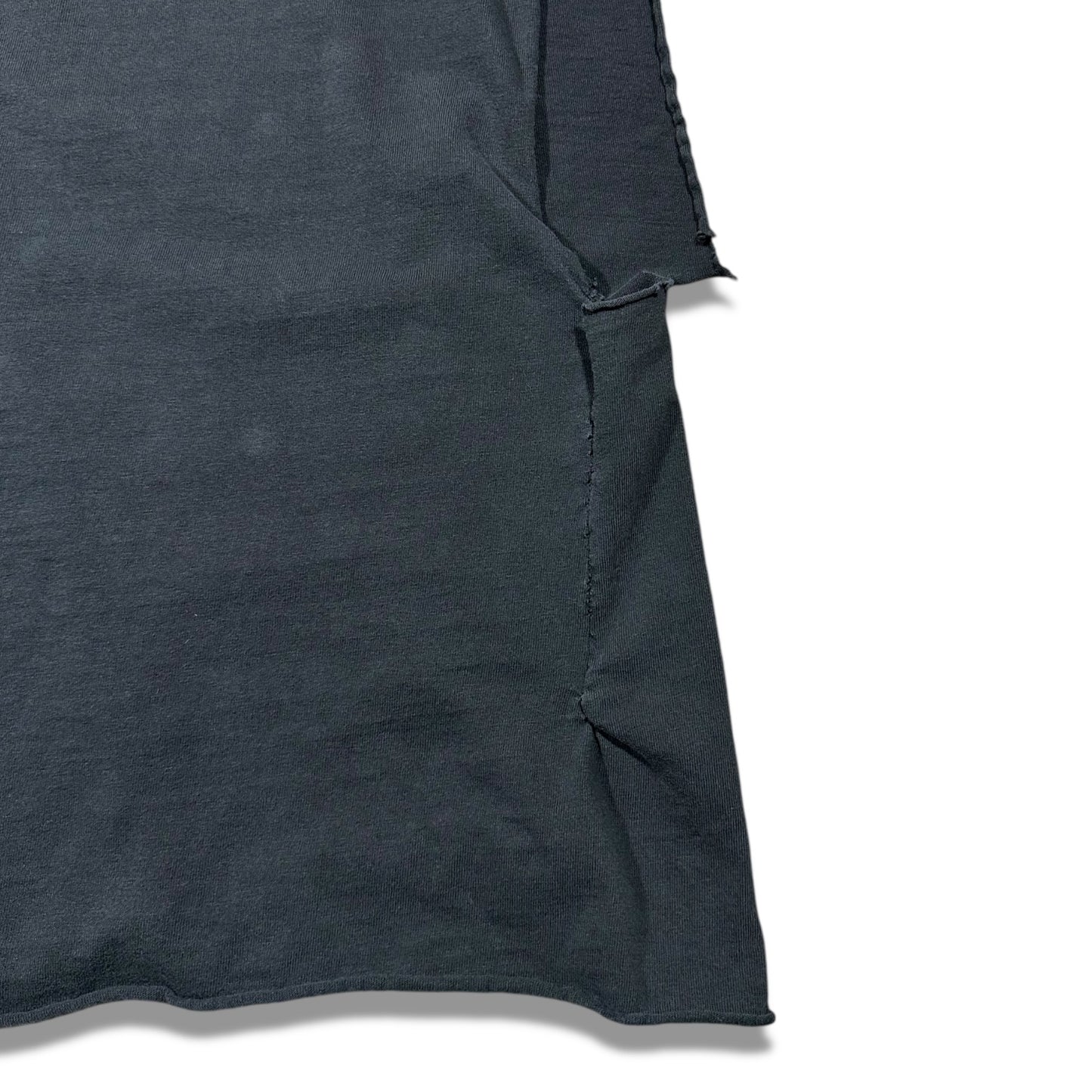 Smudge Vintage Blank Tee All Black Cutoff