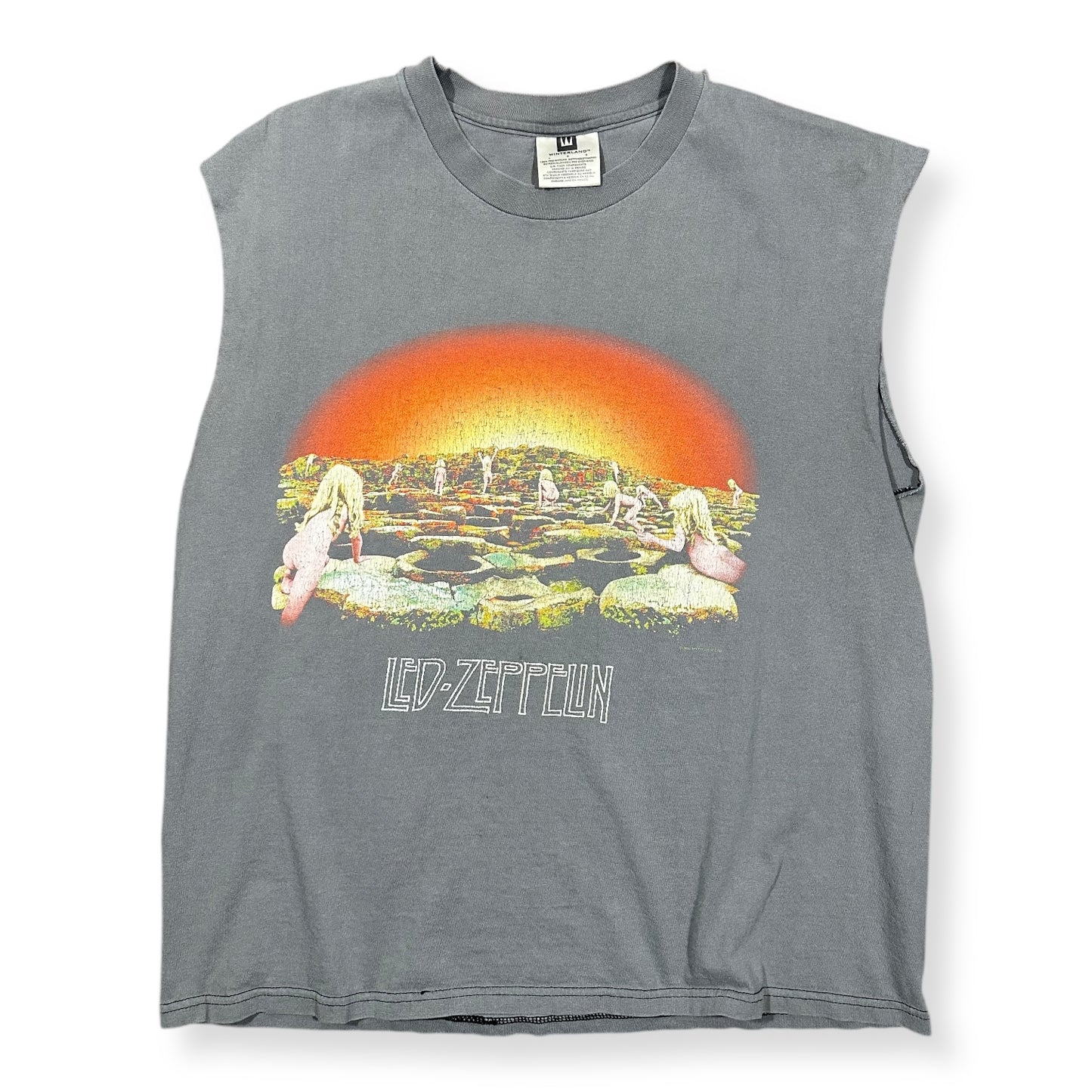 1990s Vintage Led Zeppelin "Houses Of The Holy" Cutoff Shirt