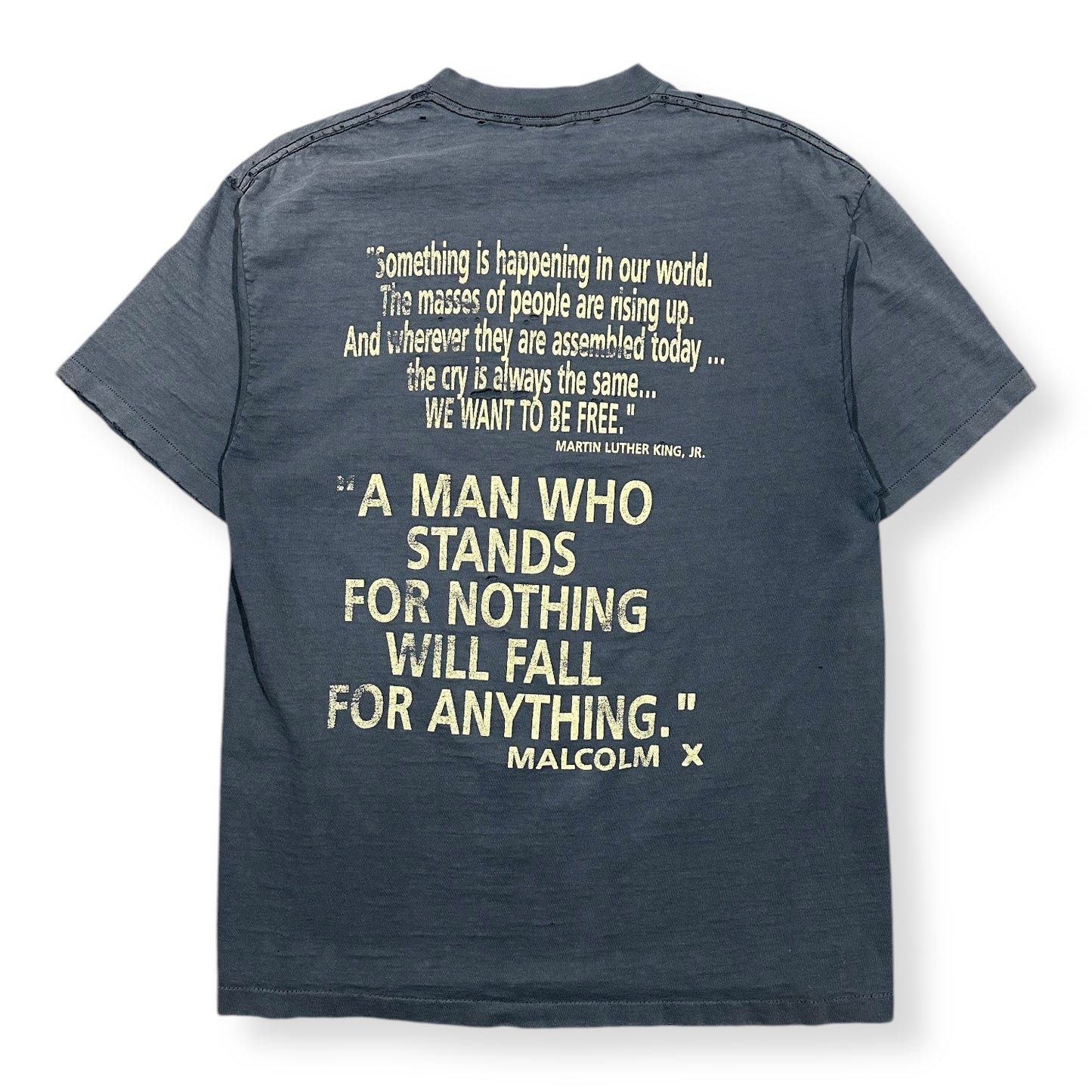 1990s Vintage Martin Luther King Jr. & Malcom X Shirt