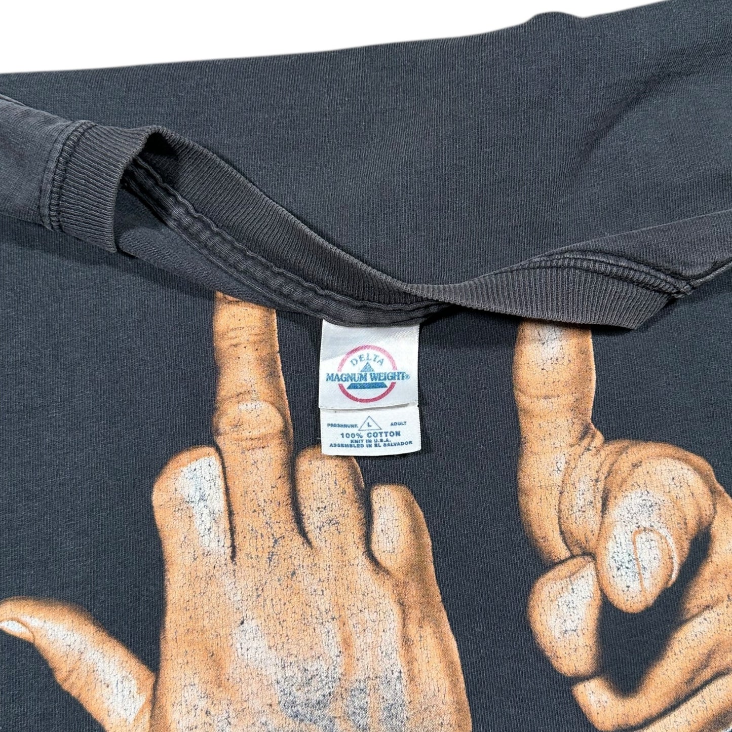 2000s Vintage "Fuck You" Fingers Shirt