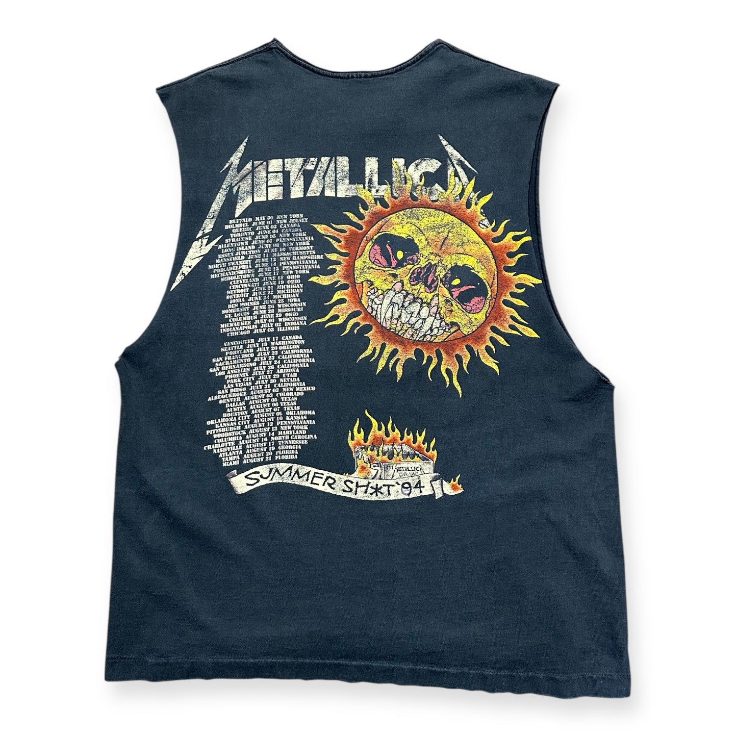 1990s Vintage Metallica Cutoff Shirt