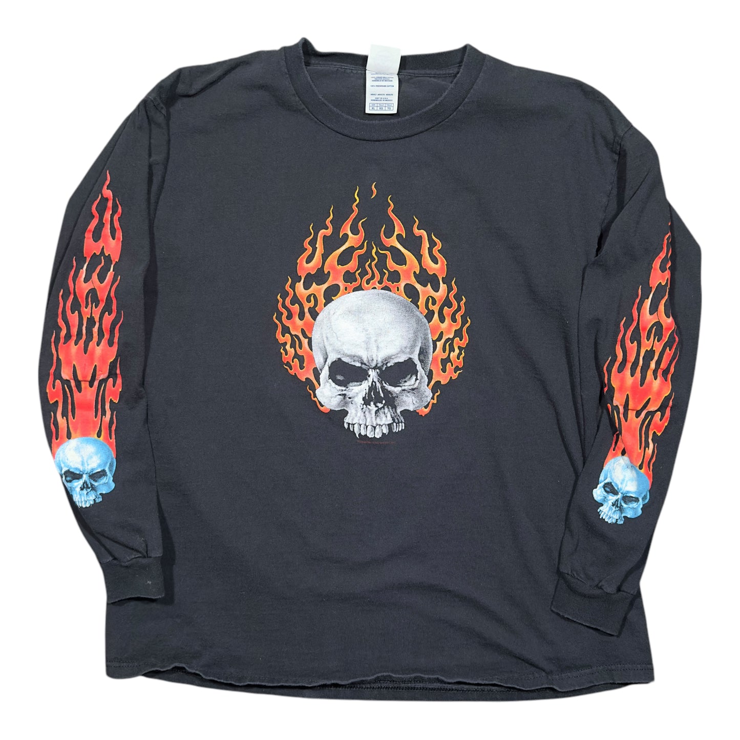 2000s Vintage Skull & Flame Longsleeves