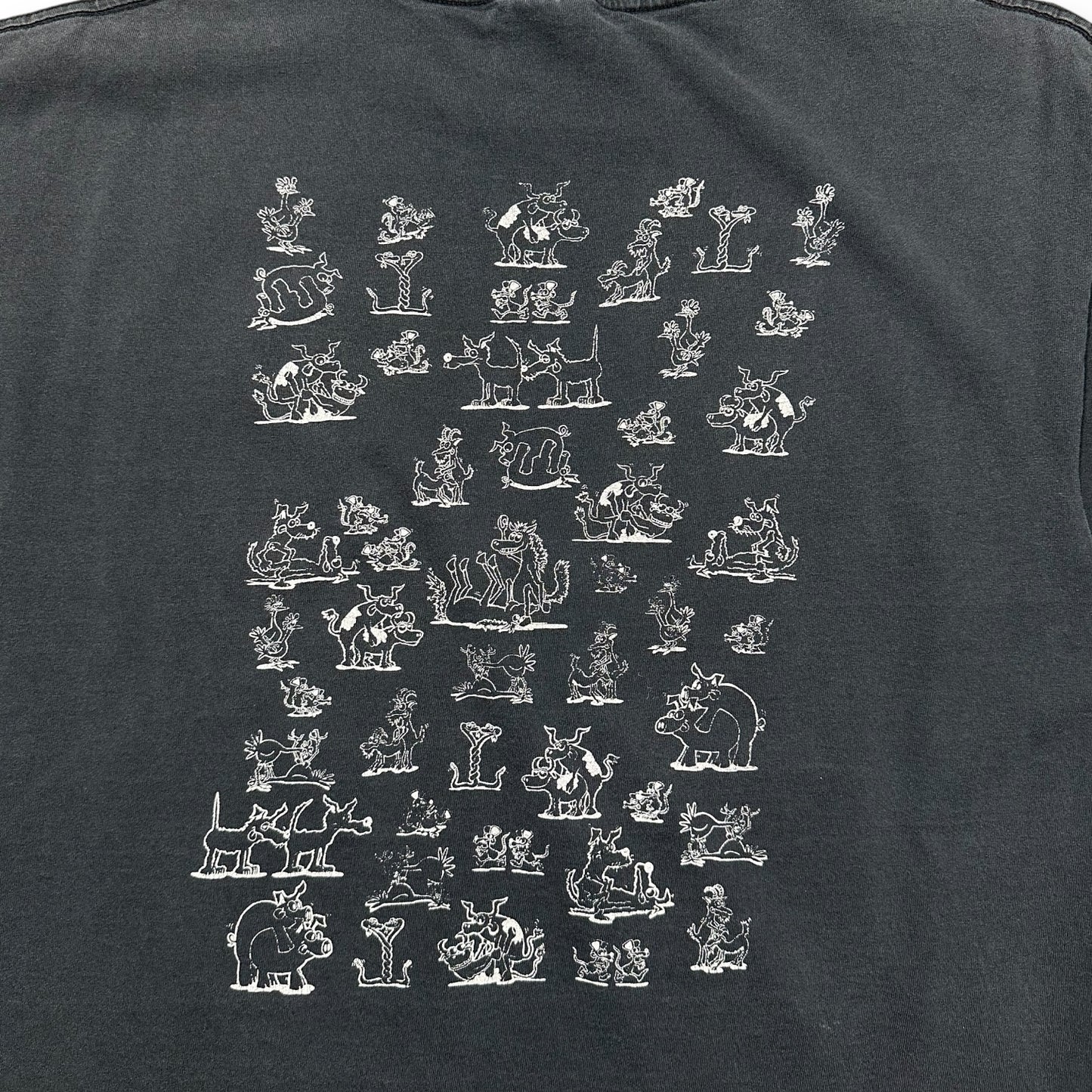 1990s Vintage Animal Sex Cutoff Shirt