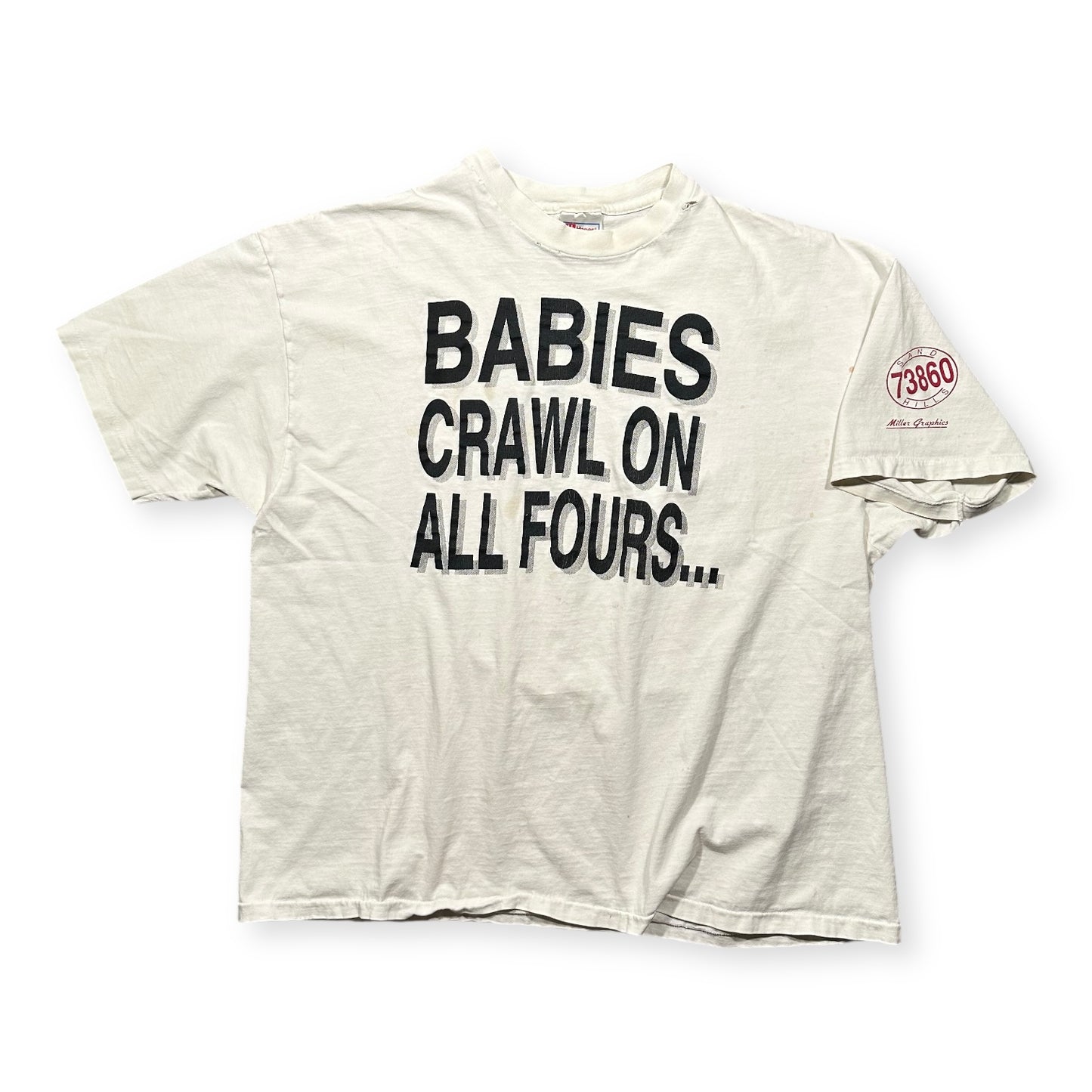 1990s Vintage Babies Crawl On All Fours Shirt