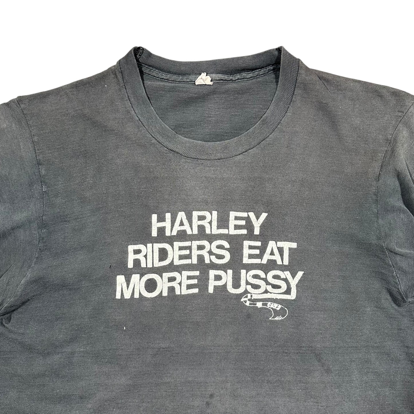 1980s Vintage Harley Davidson "Harley Riders Eat More Pussy" Shirt