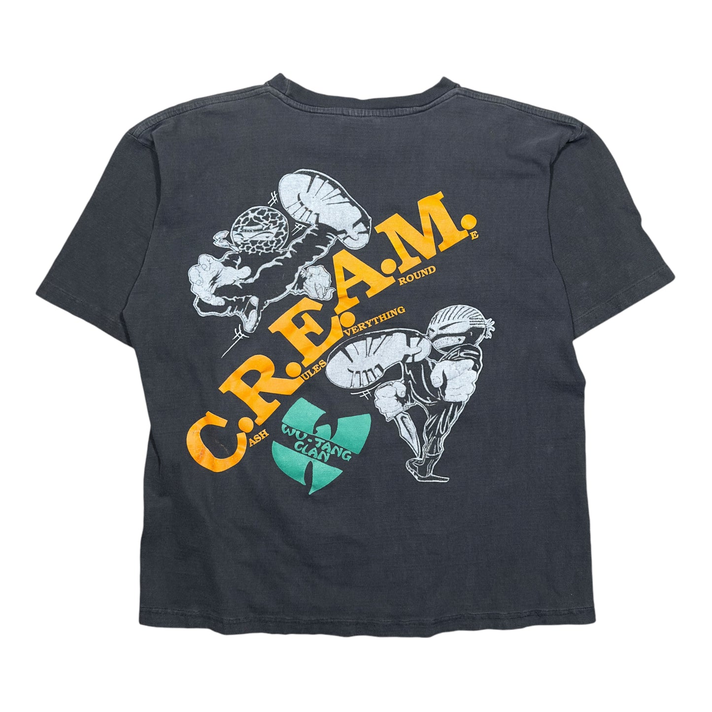 1990s Vintage Wu-Tang Clan "Cash Rules Everything Around Me" Bootleg Shirt