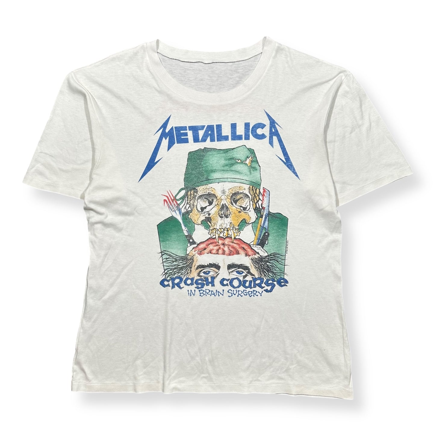 1980s Vintage Metallica "Crash Course In Brain Surgery" Shirt