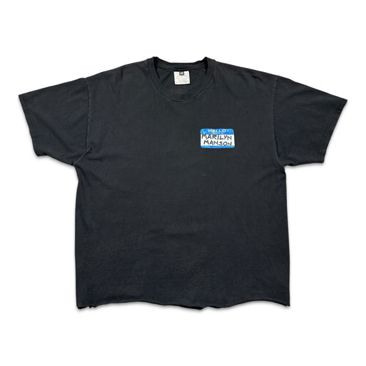 1998 Vintage Marilyn Manson "Name Tag" Shirt