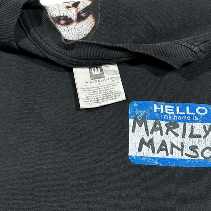 1998 Vintage Marilyn Manson "Name Tag" Shirt