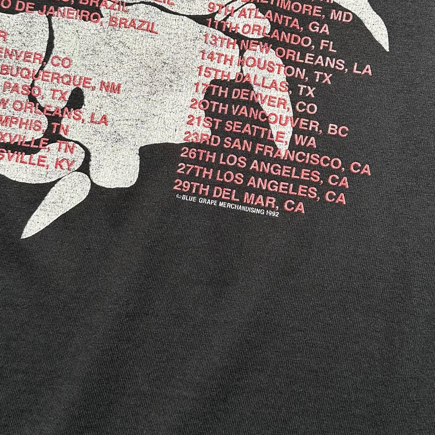 1992 Vintage Sepultura "Third World Posse Tour" Shirt