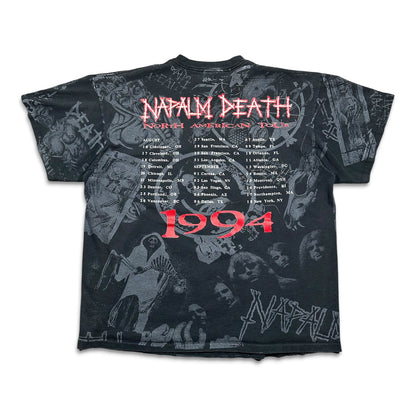 1994 Vintage Napalm Death North American Tour AOP Shirt