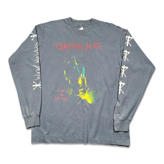 1990s Vintage Christian Death "Sex And Drug And Jesus Christ" Longsleeve Shirt