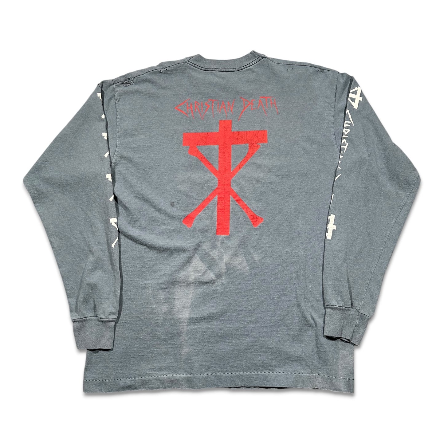 1990s Vintage Christian Death "Sex And Drug And Jesus Christ" Longsleeve Shirt