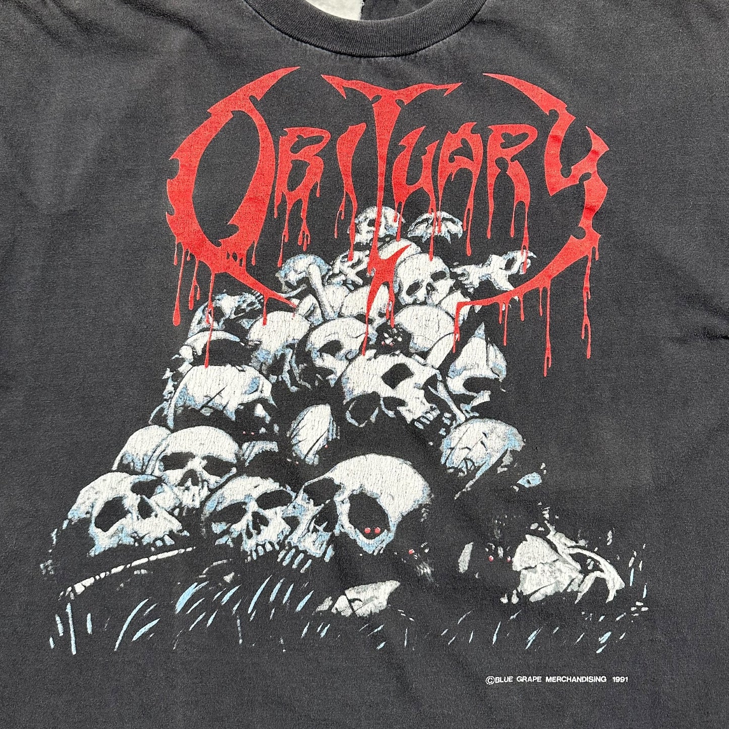 1991 Vintage Obituary UK/European Tour Shirt