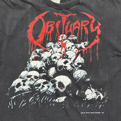 1991 Vintage Obituary UK/European Tour Shirt