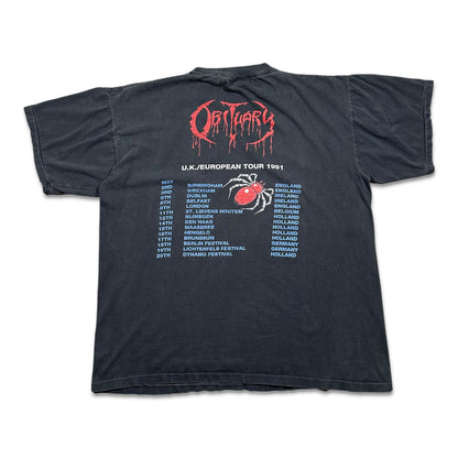 1991 Vintage Obituary UK/European Tour Shirt