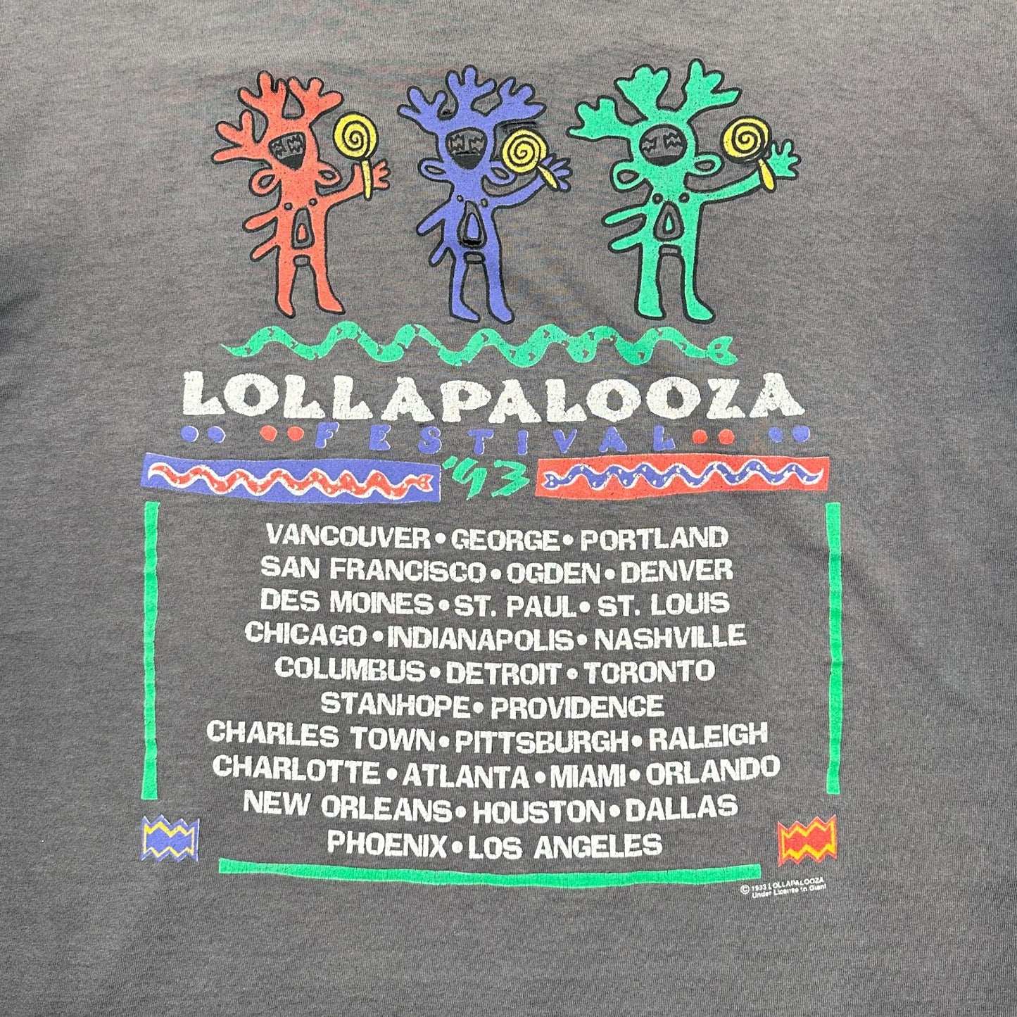 1993 Vintage Lollapalooza Shirt