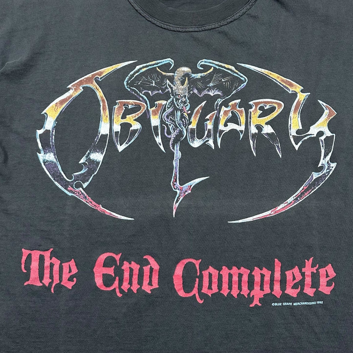 1992 Vintage Obituary "The End Complete" Shirt