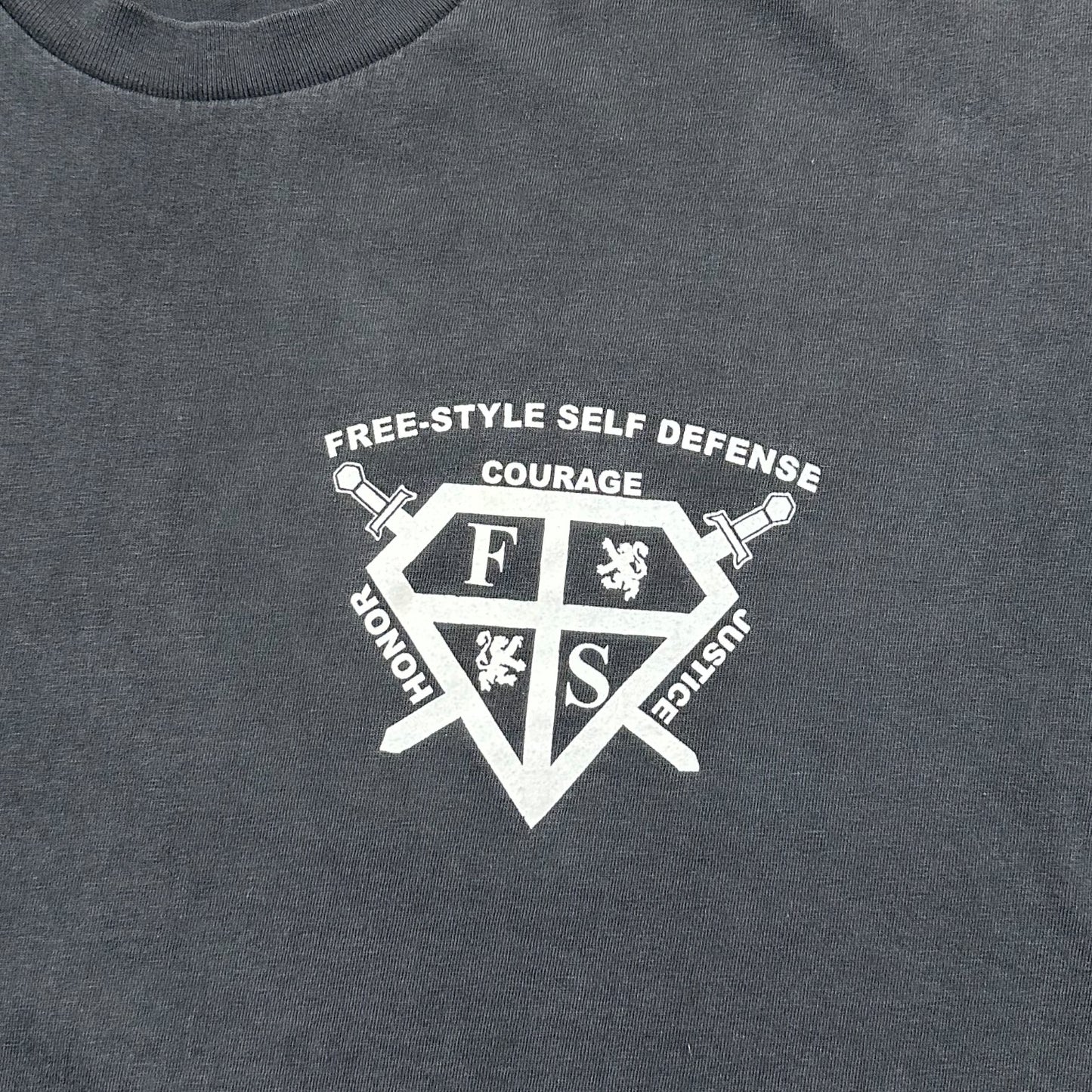 1990s Vintage Free-style Self Defense Shirt