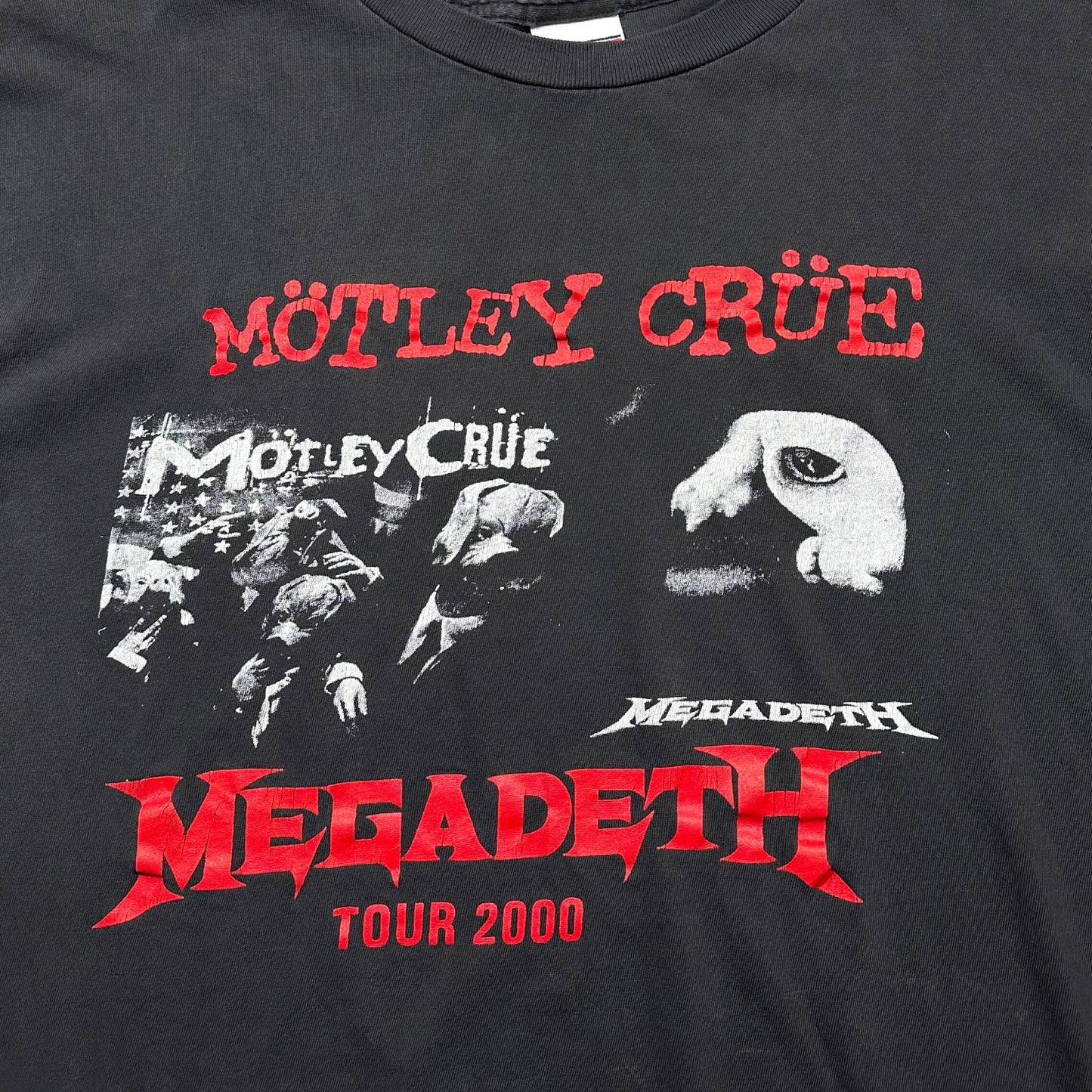 2000 Vintage Motley Crue Tour With Megadeth Shirt