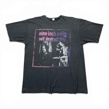 1990s Vintage Nine Inch Nails Self Destruct Tour Shirt