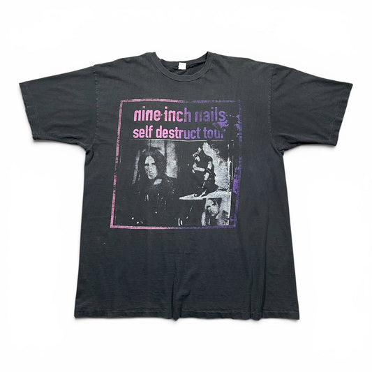 1990s Vintage Nine Inch Nails Self Destruct Tour Shirt