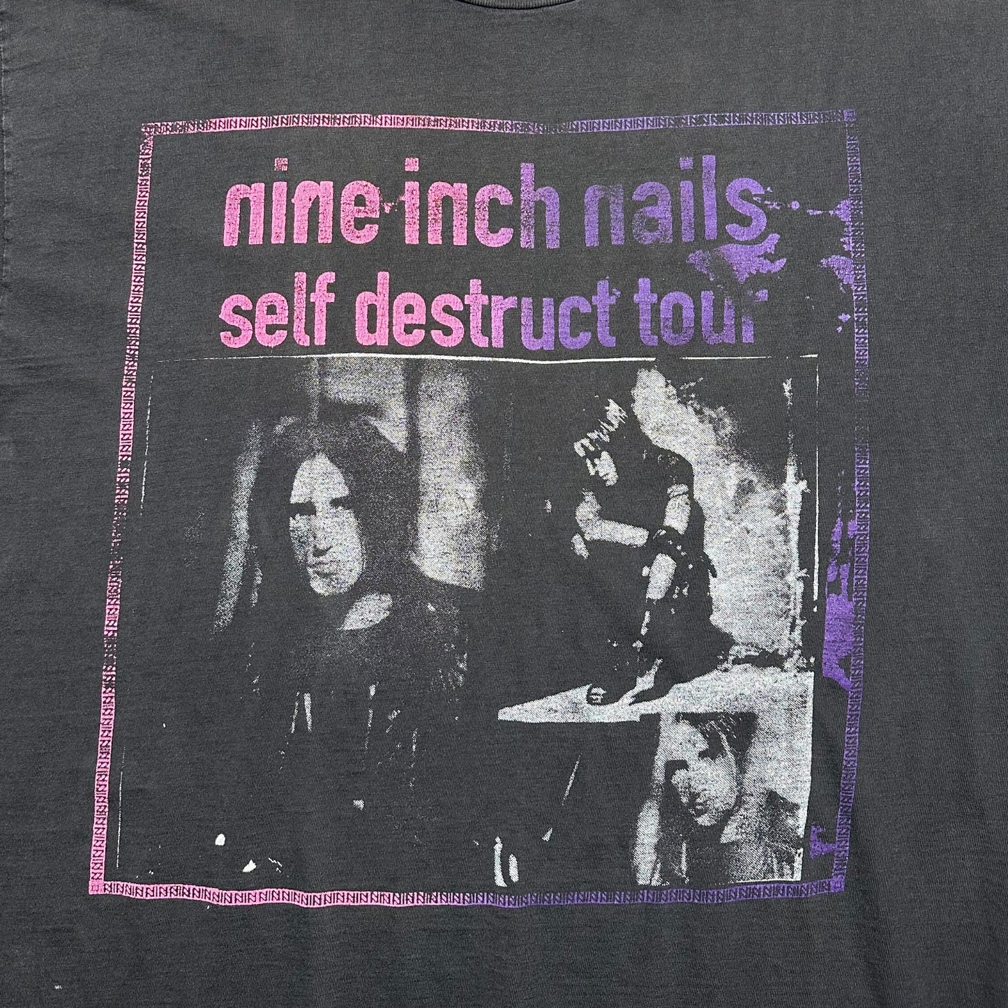 1990s Vintage Nine Inch Nails Self Destruct Tour Shirt
