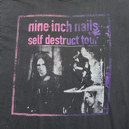 1990s Vintage Nine Inch Nails Self Destruct Tour Shirt