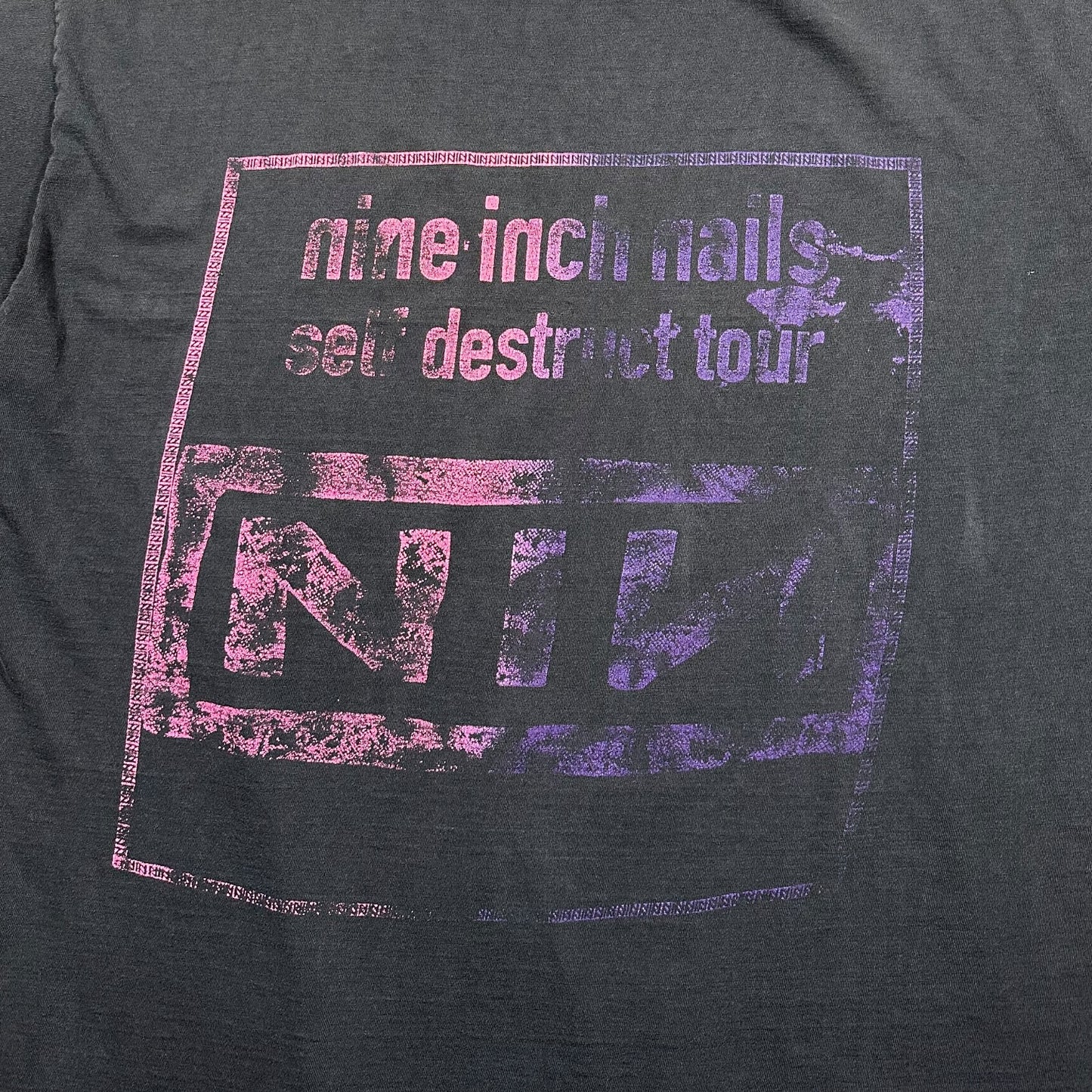 1990s Vintage Nine Inch Nails Self Destruct Tour Shirt