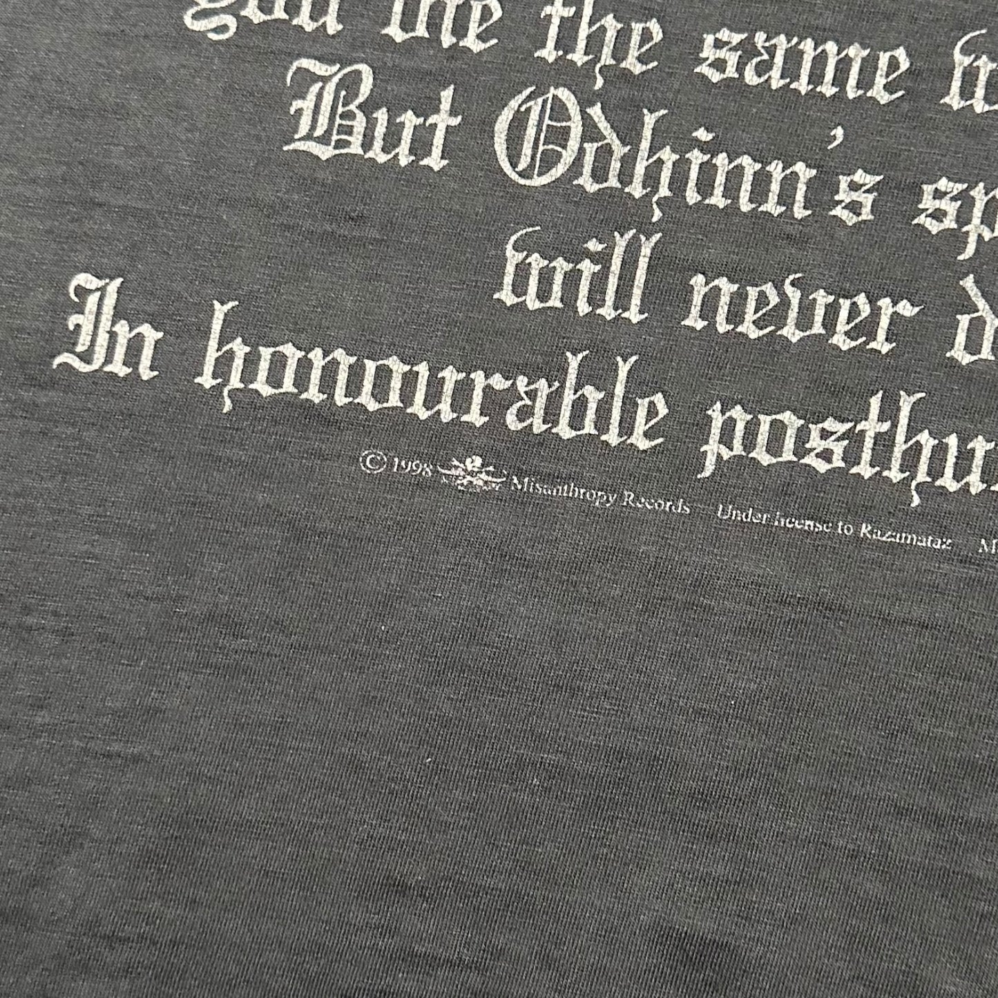 1998 Vintage Burzum "Det Som Engang Var" Shirt