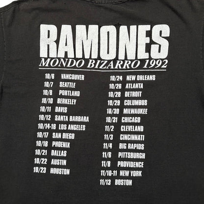 1992 Vintage Ramones "Mondo Bizarro" Tour Shirt