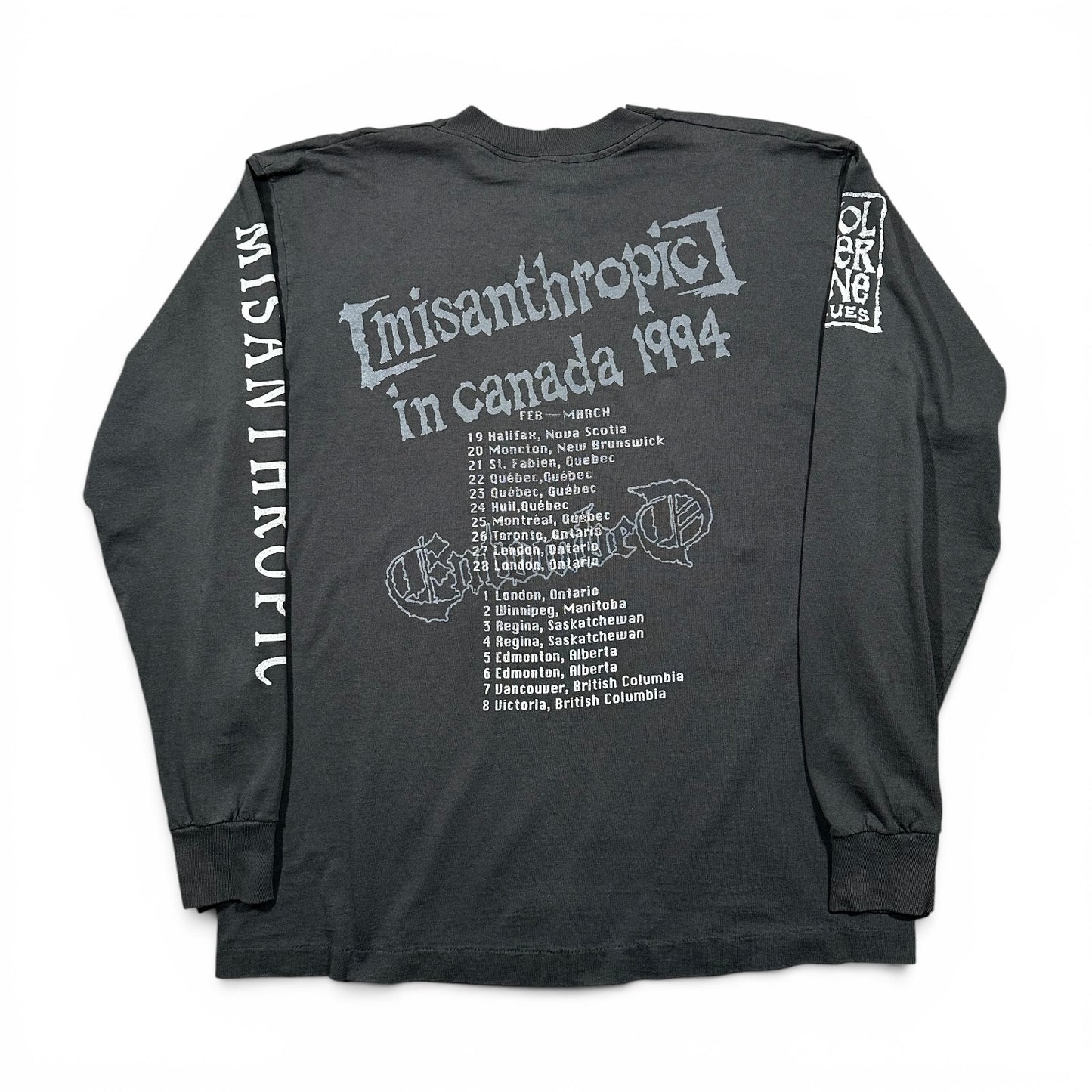 1994 Vintage Entombed "Misanthropic" Tour Longsleeve Shirt