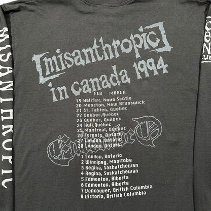 1994 Vintage Entombed "Misanthropic" Tour Longsleeve Shirt