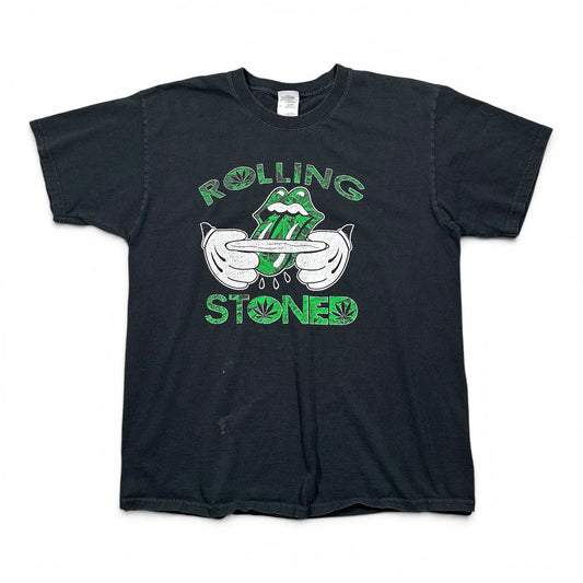 2000s Vintage Rolling Stoned Weed Shirt