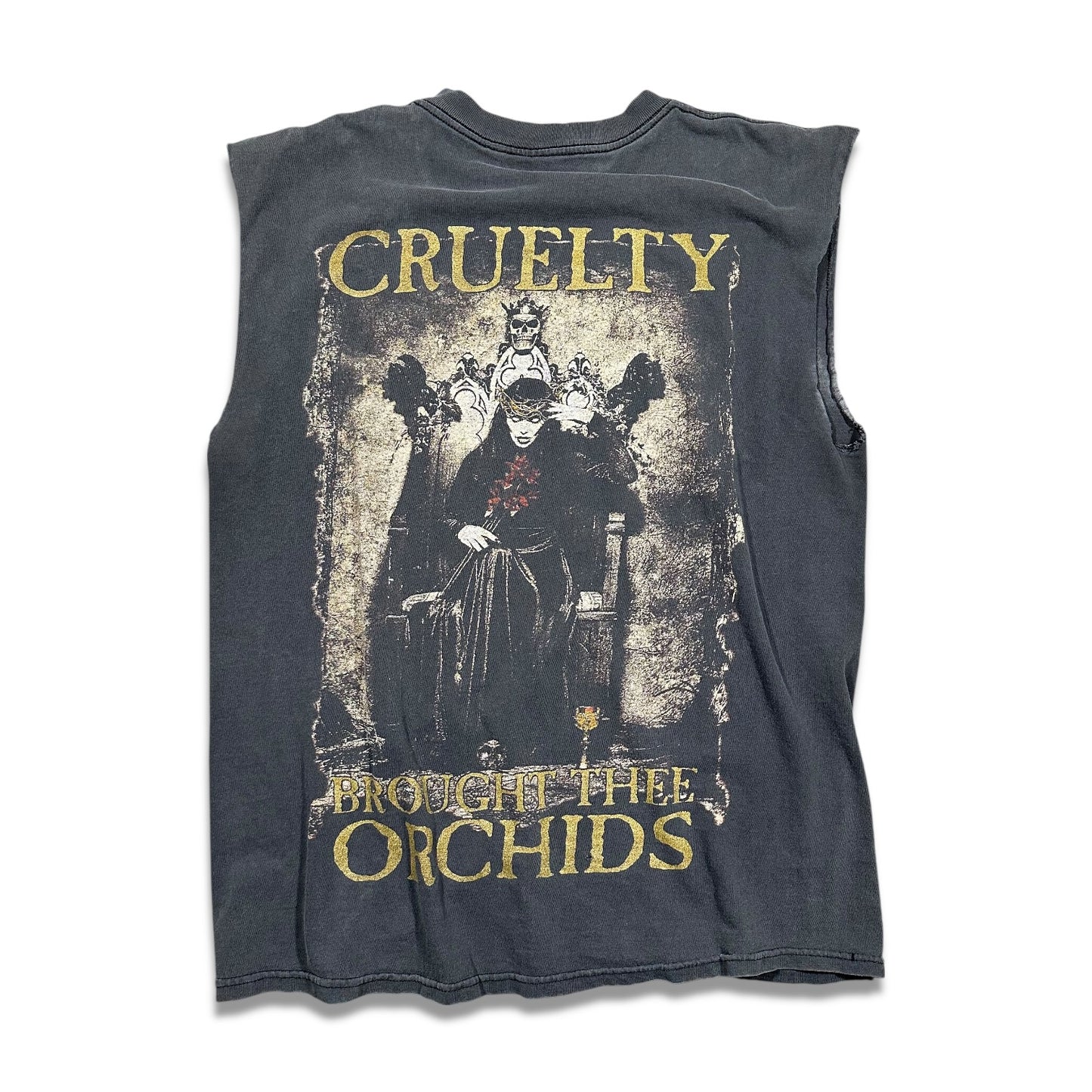1990s Vintage Cradle Of Filth "Cruelty And The Beast" Cutoff Shirt
