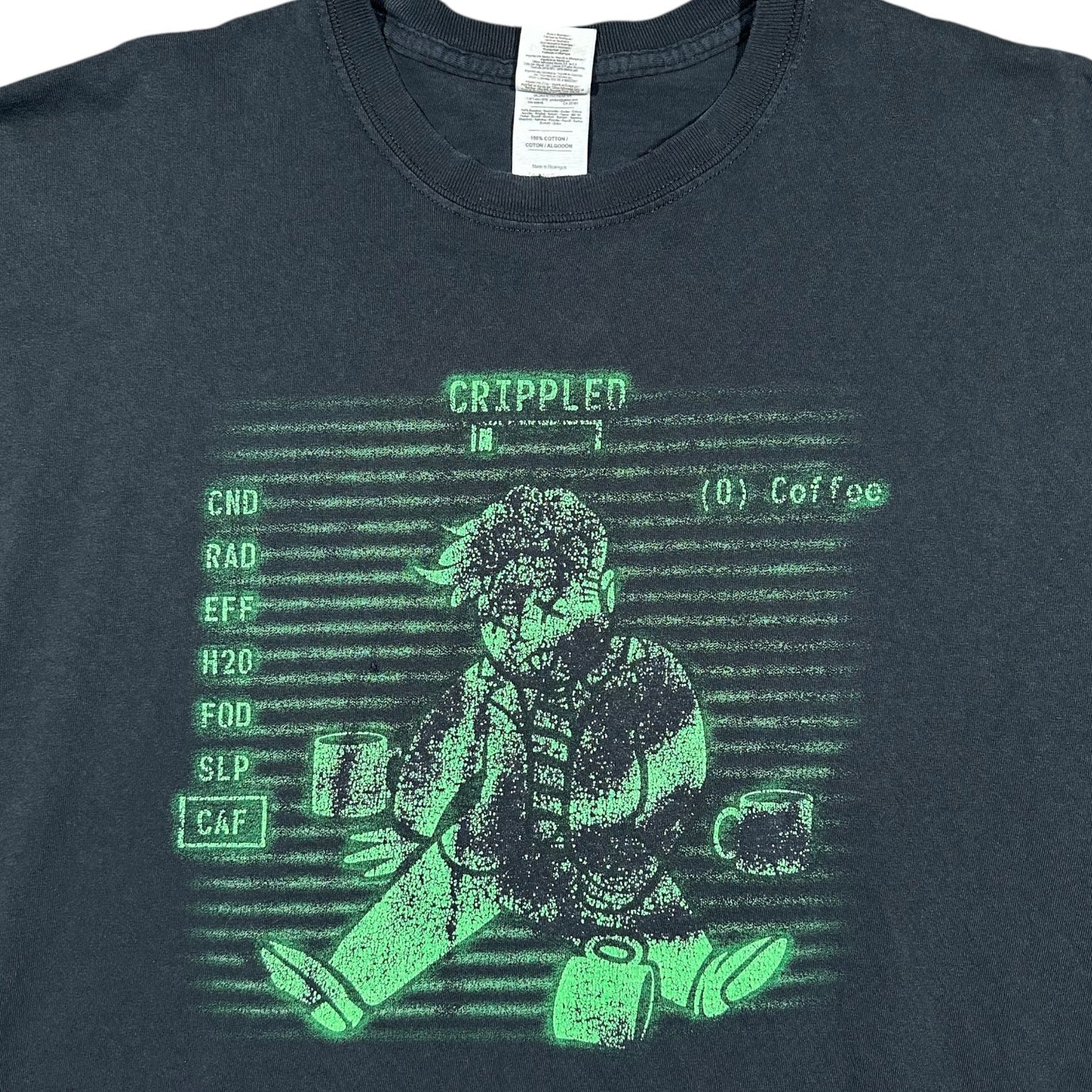 2000s Vintage Crippled Caffeine Shirt