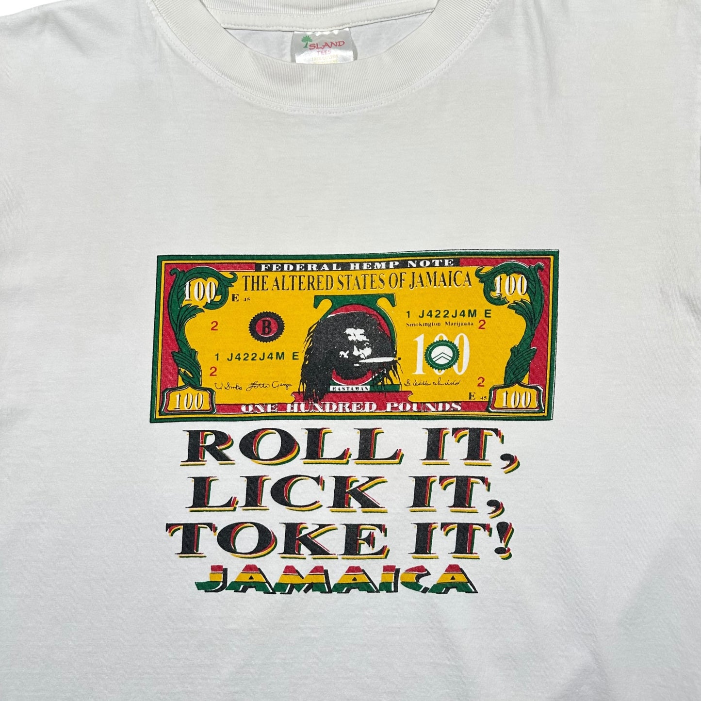 1990s Vintage Federal Hemp Note Weed Shirt