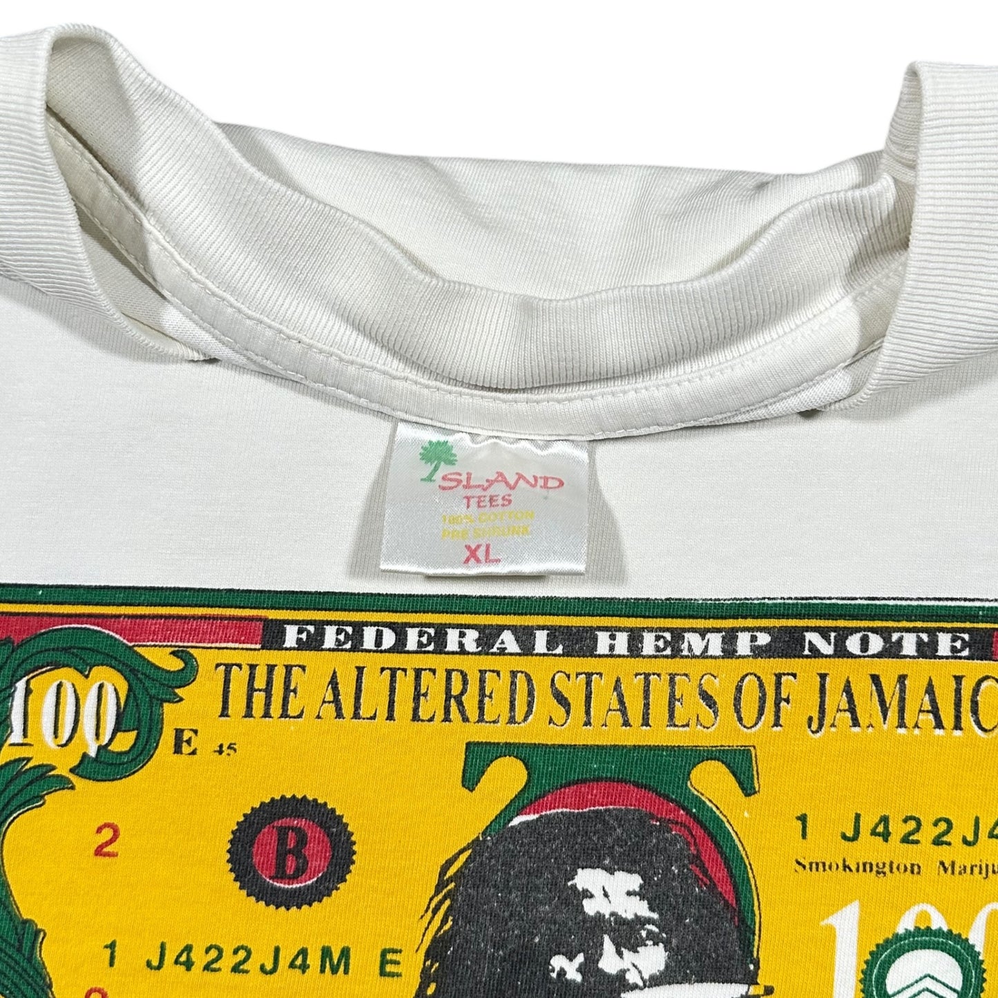 1990s Vintage Federal Hemp Note Weed Shirt