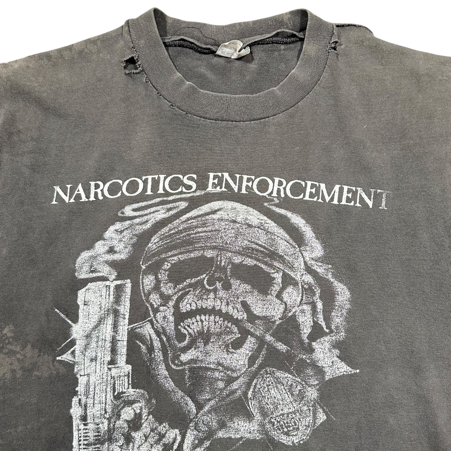 1990s Vintage Narcotics Enforcement Cutoff Shirt