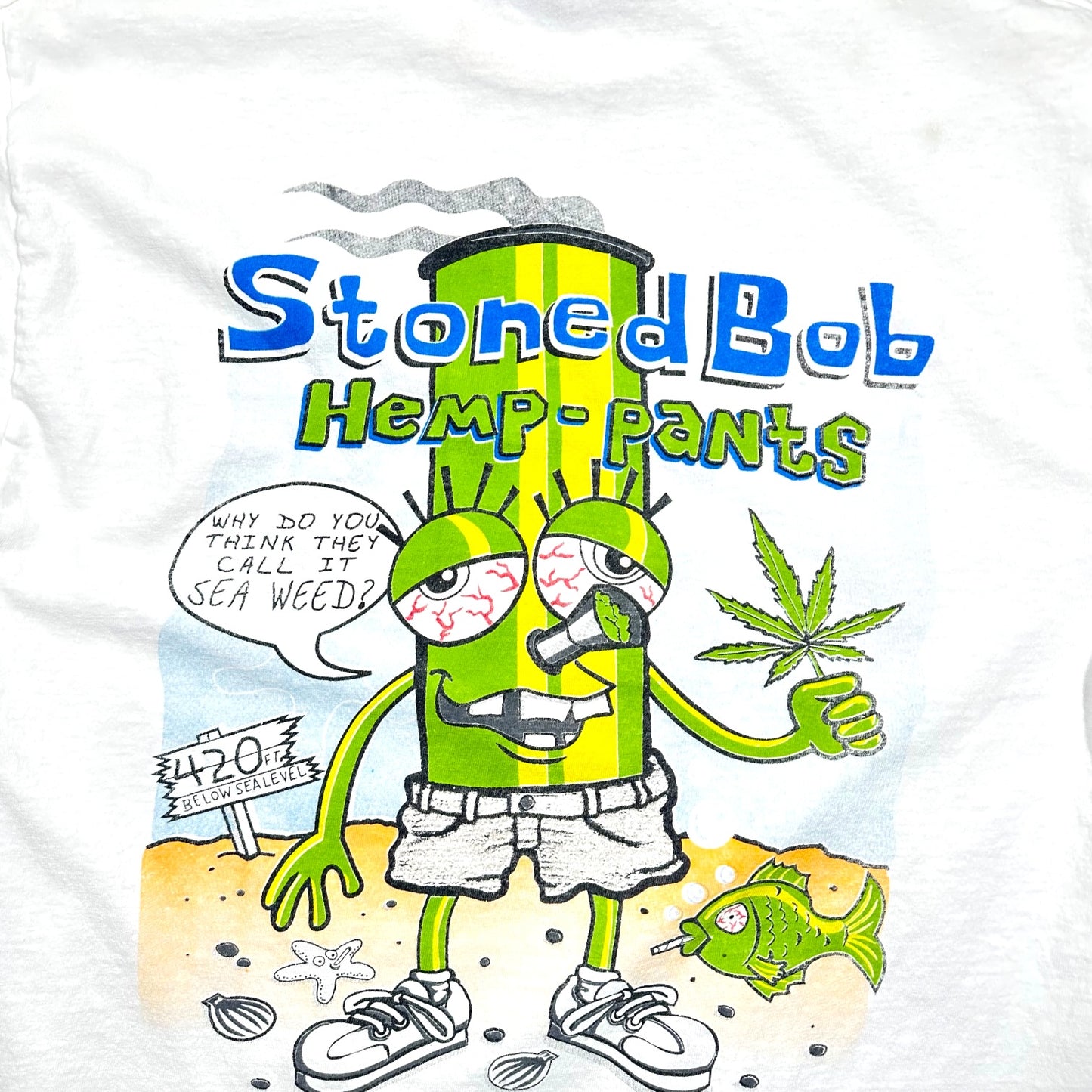 2000s Vintage Stoned Bob Weed Shirt