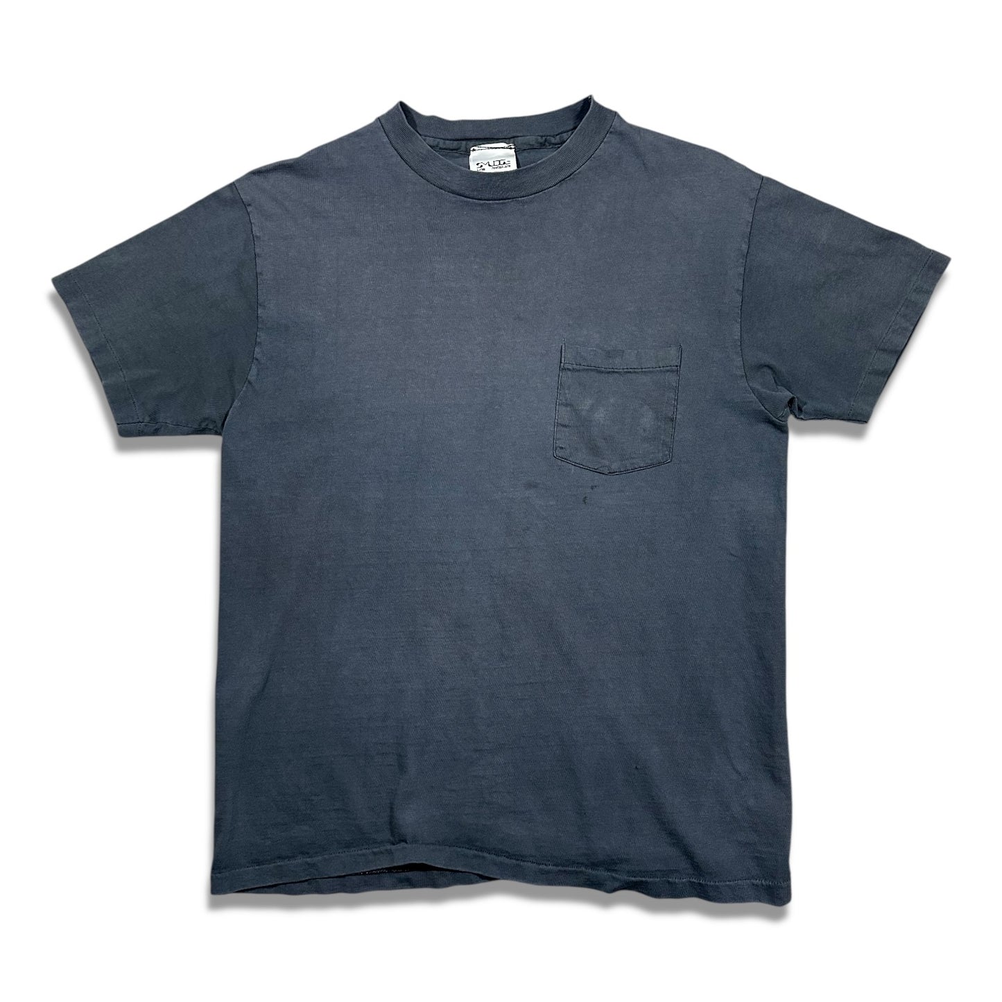 Smudge Vintage Blank Tee All Black Pocket SS1