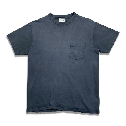 Smudge Vintage Blank Tee All Black Pocket SS1