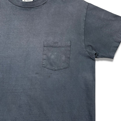 Smudge Vintage Blank Tee All Black Pocket SS1