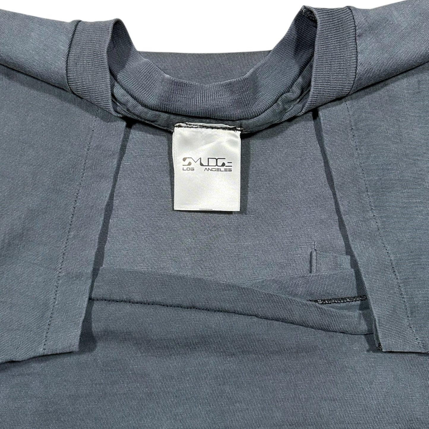 Smudge Vintage Blank Tee All Black Pocket SS1