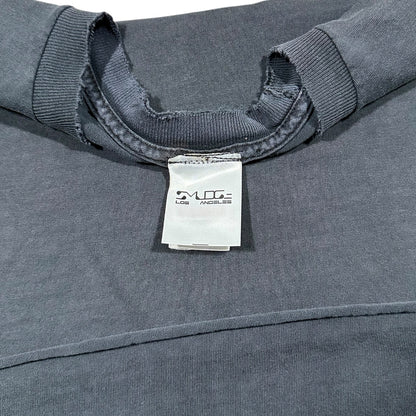 Smudge Vintage Blank Tee All Black Cutoff