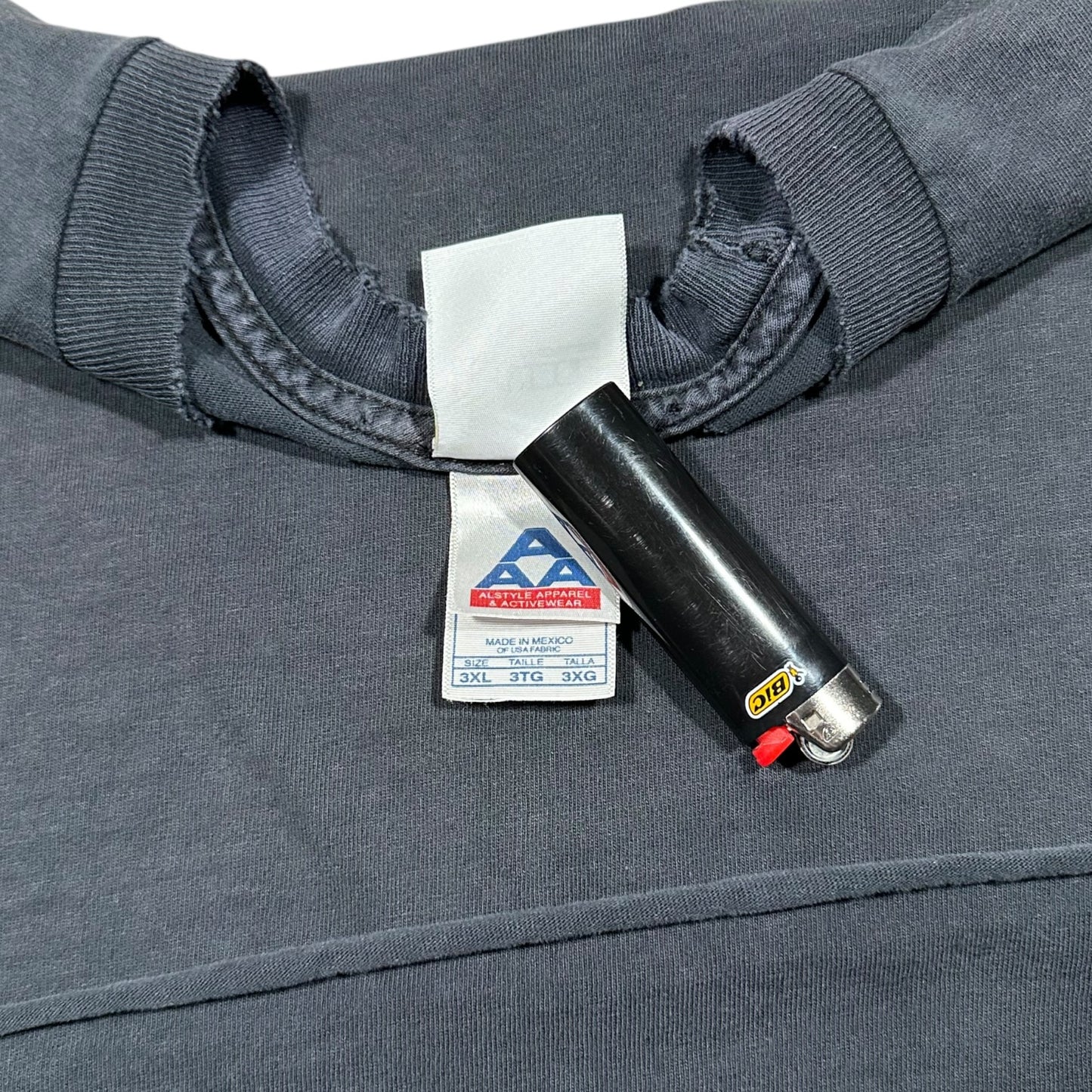 Smudge Vintage Blank Tee All Black Cutoff