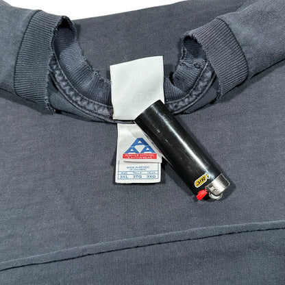 Smudge Vintage Blank Tee All Black Cutoff